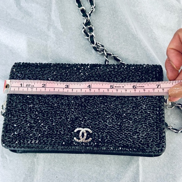 SOLD********AUTHENTIC Vintage Chanel custom Strass converted to (WOC) UPDATED - Picture 13 of 16